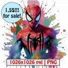 Spider-Man, High Quality PNG, Digital Download Printable Clipart