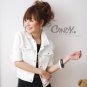 A2291 white korean sweet jacket