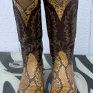 Vintage Pre Ban Python Bona Allen Boots 9d