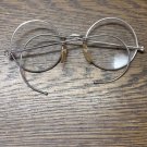 Silver Tone Wire Rim Spectacles Cable Temples