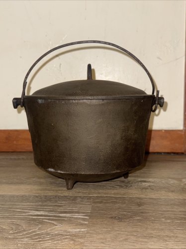 BSR-BIRMINGHAM Stove & Range 3 Legged Cast Iron Bean Pot Caldron R.B. 2778 w/Lid
