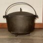 BSR-BIRMINGHAM Stove & Range 3 Legged Cast Iron Bean Pot Caldron R.B. 2778 w/Lid