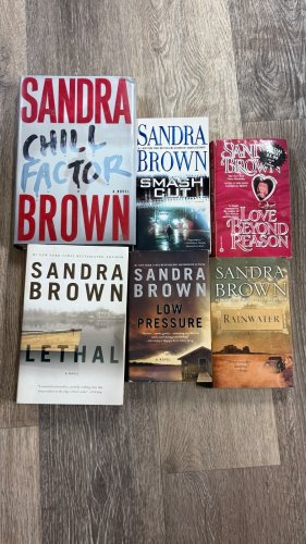 sandra brown paperback and hardback books