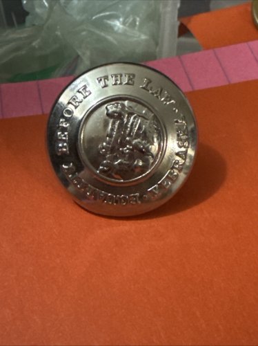SUPERIOR QUALITY NEBRASKA STATE SEAL VERBAL EQUALITY BEFORE THE LAW BUTTON