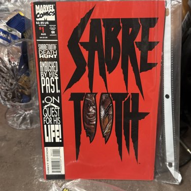 Marvel Comics 1993 Issue 1 SaberTooth Direct Edition Never Read - New