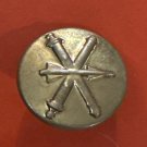 military missile infantry collar, pin, World War II brass insignia