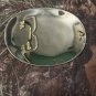 Vintage Sterling Silver Plated Long Horn Belt Buckle