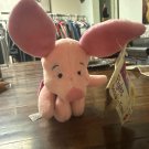 DISNEY Mattel Piglet Bean Bag Friend 7'' Stuffed Animal Vintage