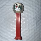 Vintage Christmas Snow Globe Pez Dispenser Red Base