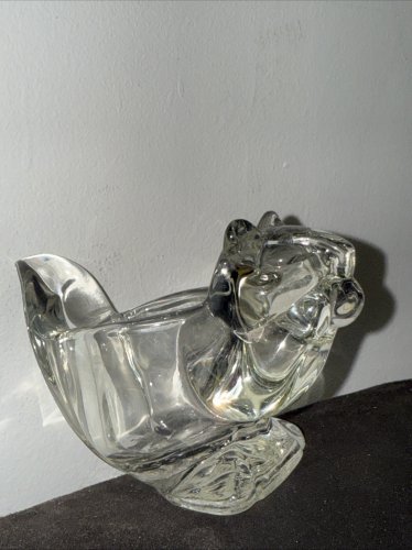 Avon Glass Squirrel/Chipmunk Votive Candle Holder