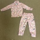 2 Piece Mon Petit 2t Fleece Pajama Set Girls Pink Animals