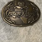 Nice Vintage Crown Royal Brass Belt Buckle With The State Of Texas