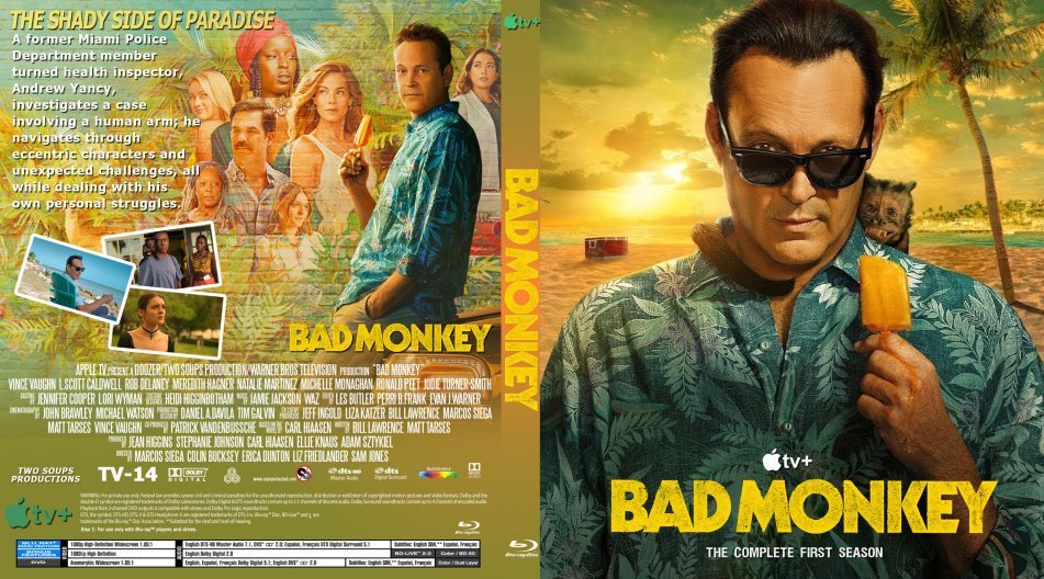 Bad Monkey Complete Season 1 Blu-ray 3 DISC SET