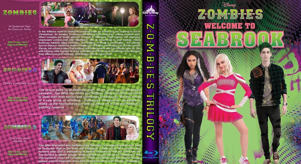 Disney ZOMBIES Trilogy Blu-ray 3 DISC SET