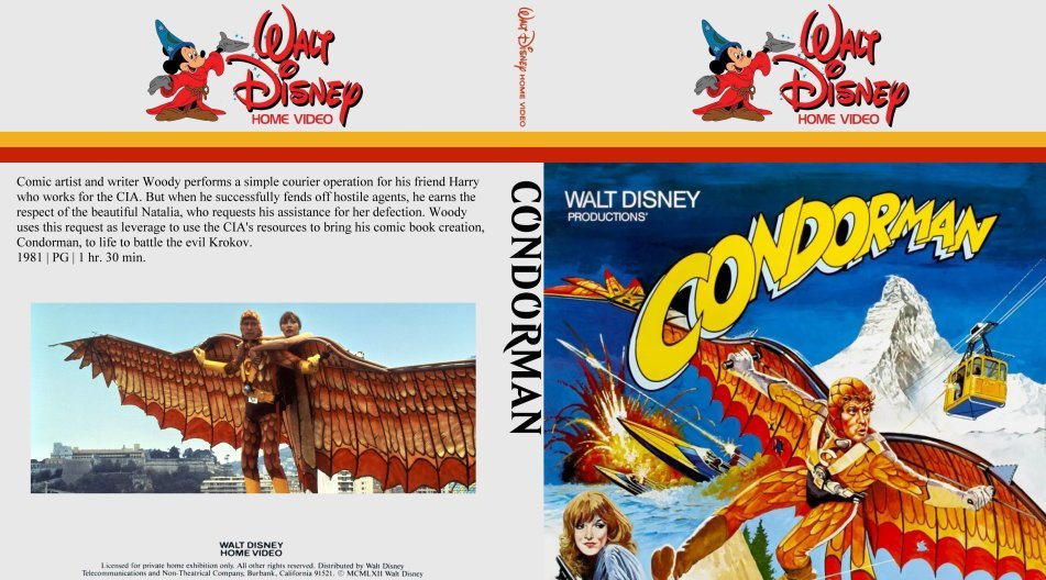 Disney's Condorman WIDESCREEN (1981) 1080p Blu-ray