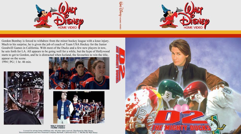 Disney's D2 The Mighty Ducks 2 (1994) Blu-ray