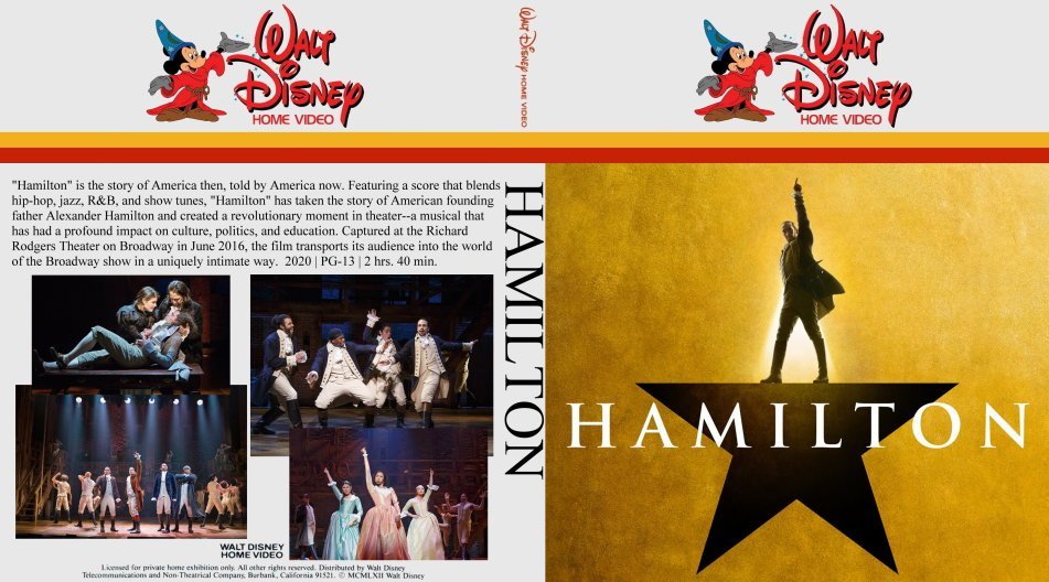 Disney's Hamilton (2020) Blu-ray