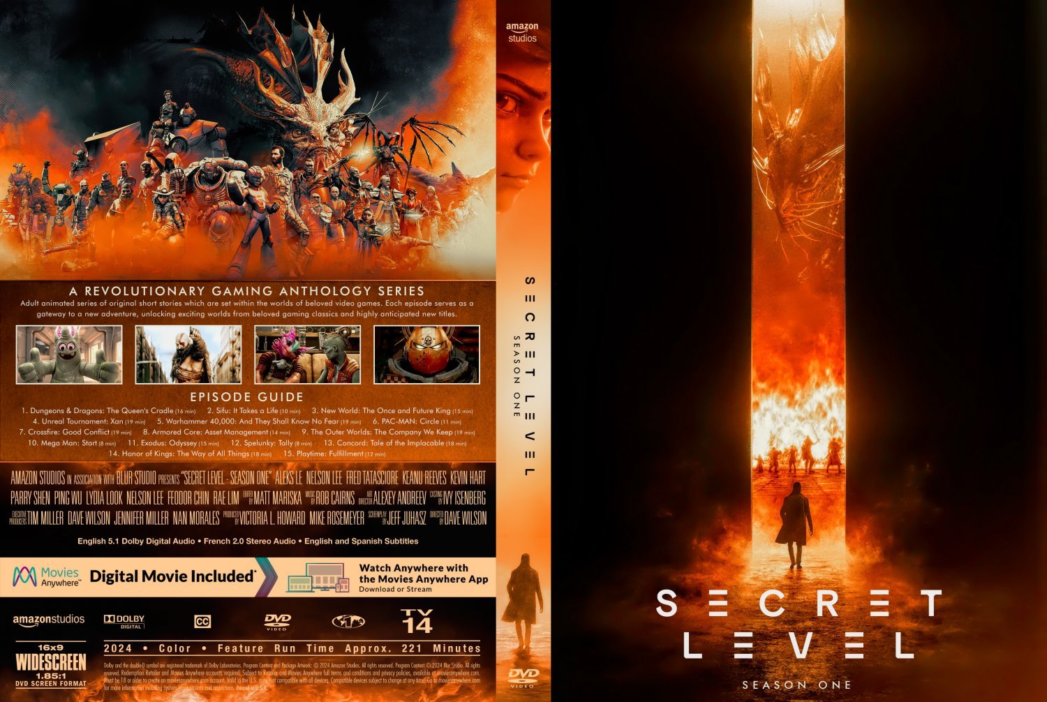 Secret Level (2024) DVD 2 Disc Set