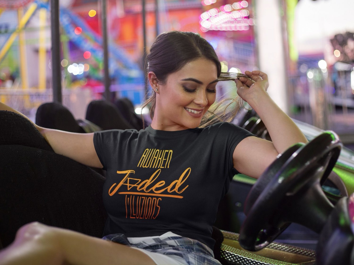 I'lluzions Shift Orange Tee