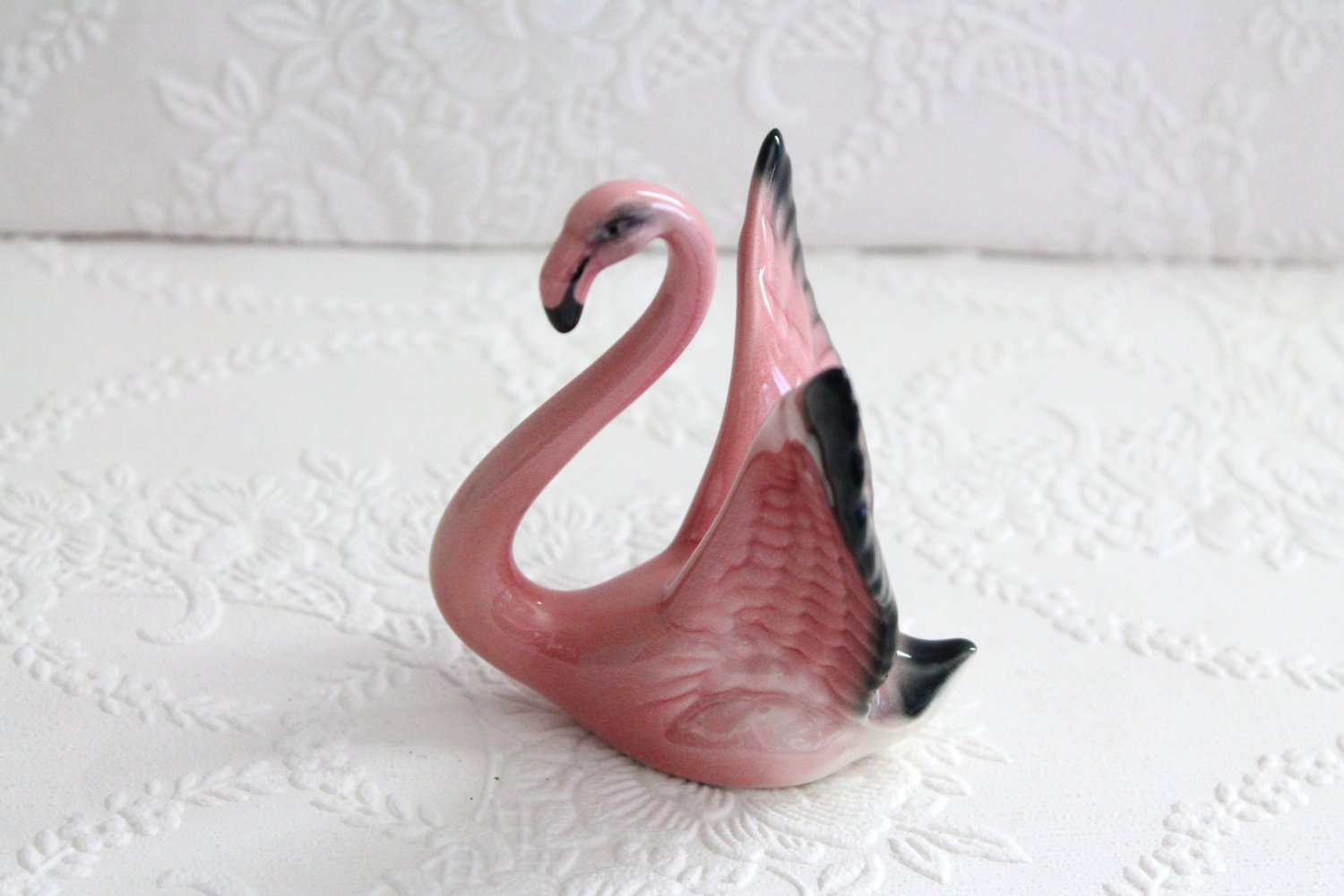 Mid Century Modern WILL GEORGE RARE Pink Flamingo Figurine Small ...