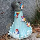 Gnomes Garden Statue, Surfing Gnomes Water Fountain, Resin Gnome Waterfall Spout