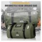 Motorcycle Bag Travel Reflective Safety Bag, MOTOWOLF, Rear Seat Pack 66L, Green