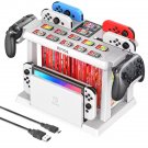 Switch Joycon Charger Pro Controller Holder Switch Game Storage Charging Tower