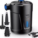 Air Pump Electric USB Rechargeable 5200mAh Inflate Deflate Camping Mattress Pump