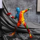 VIBRANT Banksy Flower Thrower Statue (Multi-Color Resin Pop Art Sculpture