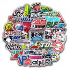 JDM Racing Stickers Pack, 100 Waterproof Automotive Decals, Car Enthusiast Collection