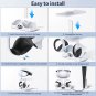 PS5 VR2 Controller Charging Station W/ Headset Display Stand, Fast 2.5H Charging Stand