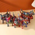 Bull Terrier Statues, Colorful Graffiti Pop Art, Resin Bull Terrier Dog Sculptures