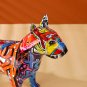 Bull Terrier Statues, Colorful Graffiti Pop Art, Resin Bull Terrier Dog Sculptures