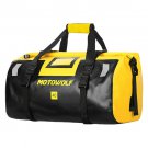 Motorcycle Bag Travel Reflective Safety Bag, MOTOWOLF, Rear Seat Pack 40L, Yellow