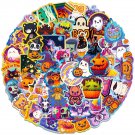 Halloween Vinyl Stickers, 50 Pack, Waterproof Glossy Decorative Decals, 4-6cm