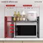 Microwave Stand Kitchen Organizer, 2-Tier Microwave Oven Rack Expandable Storage