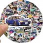 Initial D Anime Sticker Pack, 100 Pieces Waterproof Vinyl Decals, 1.2-3.1 Inches, JDM Racing Design