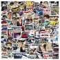 Initial D Anime Sticker Pack, 100 Pieces Waterproof Vinyl Decals, 1.2-3.1 Inches, JDM Racing Design
