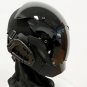 Blackout Cyberpunk Half-Face Mask, Visor Techwear, Tactical Ghost Operative Gear