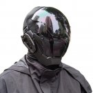 Blackout Cyberpunk Half-Face Mask, Visor Techwear, Tactical Ghost Operative Gear