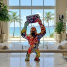 King Monkey Kong Gorilla Statue, Pop Art Street Style, 11.8 x 6.9 x 3.3 inches, Sculpture