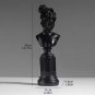 Large 14" White Resin Bust Sculpture - Modern Classical Decorative Art Figurine