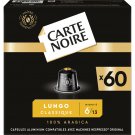 Nespresso lungo classic °6 compatible coffee capsules BLACK CARD x60