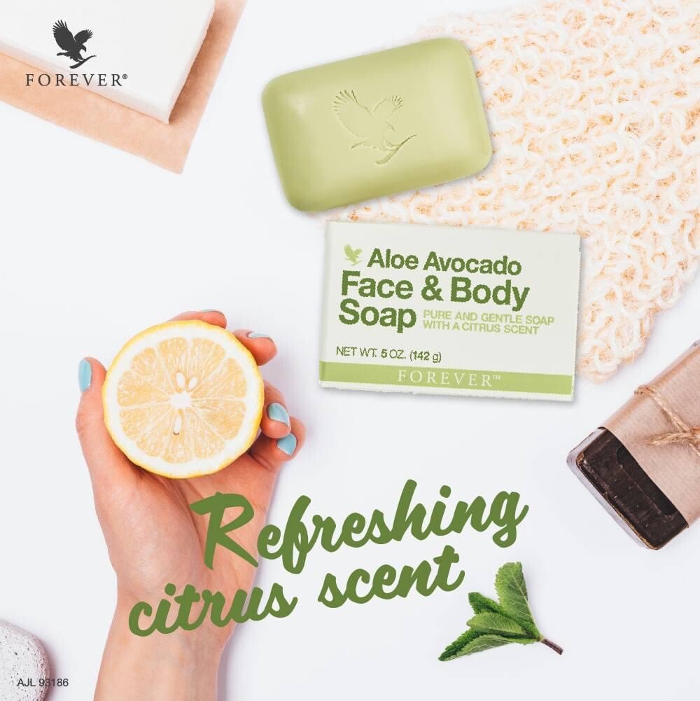 Avocado Face & Body Soap (5 oz ea. bar) by Forever Living .