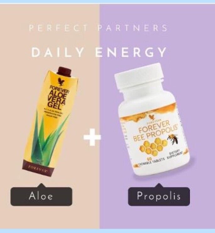 Forever Aloe Vera Gel Drink And Forever Bee Propolis Daily Energy Pack