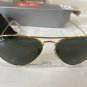 Ray Ban Sunglasses AVIATOR Classic POLARIZED LENS - 58mm Standard Size Green
