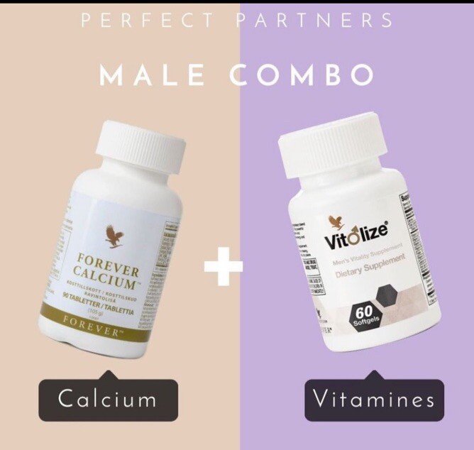Forever Calcium And Forever Vitolize For Men Combo Pack