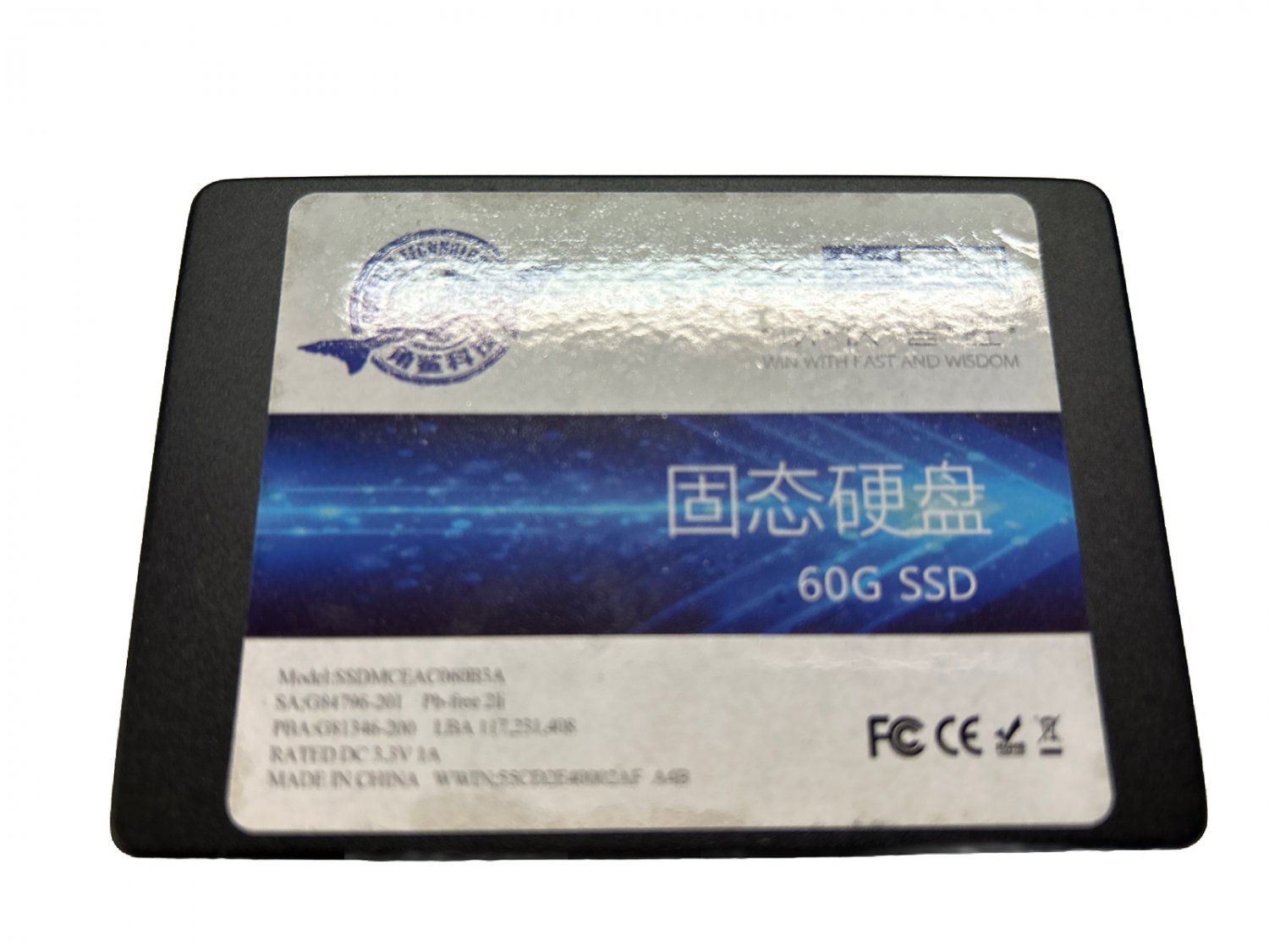 Dogfish SSD (Solid State Drive) - 60GB  2.5" SATA SSDMCEAC060B3A