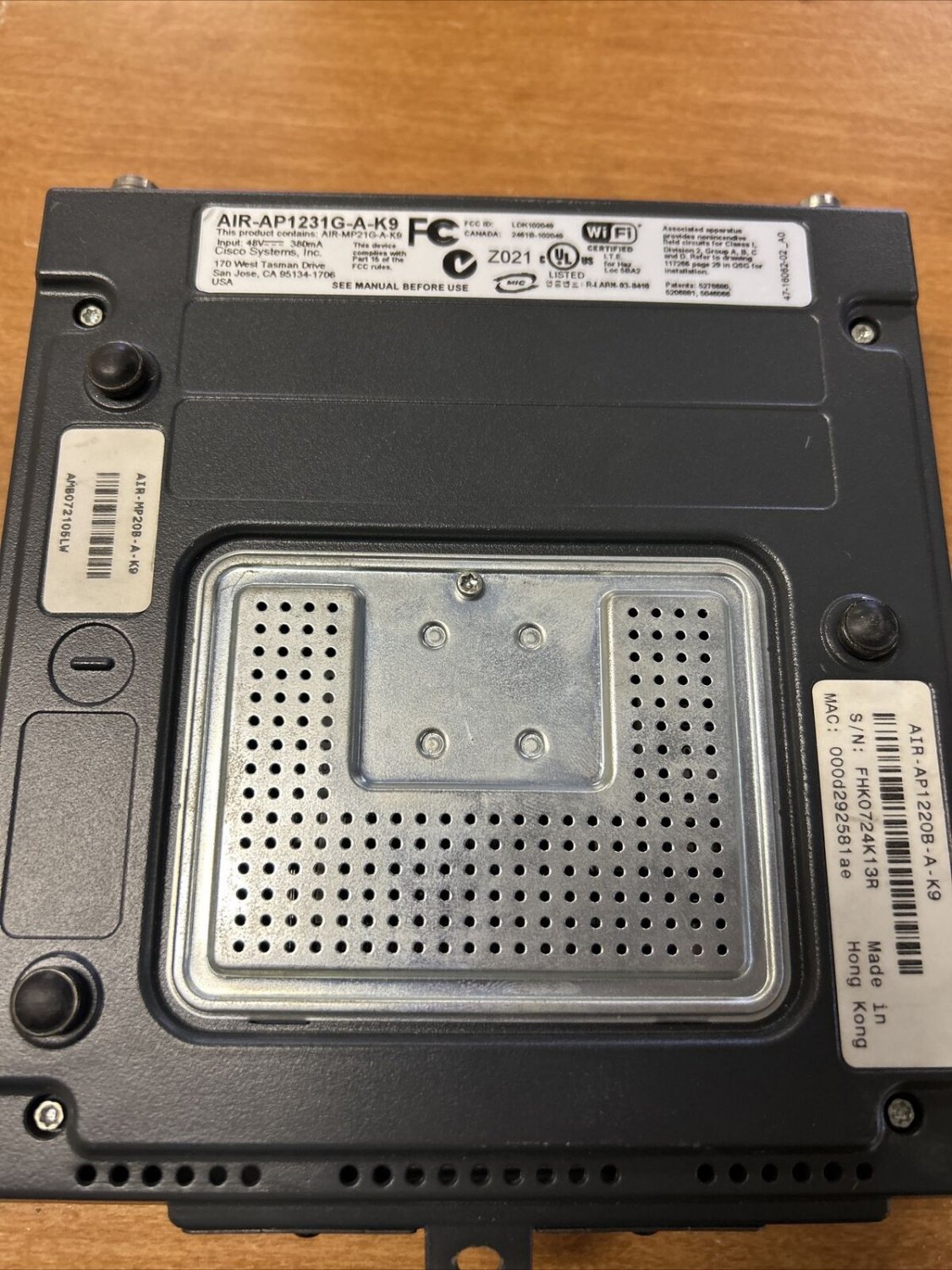 Cisco Systems AIR-AP1231G-A-K9 Aironet Wireless Access Point (Need AC Adapter)