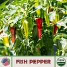 25 Fish Pepper Seeds Capsicum Annuum Organic Heirloom Genuine Fast Growing